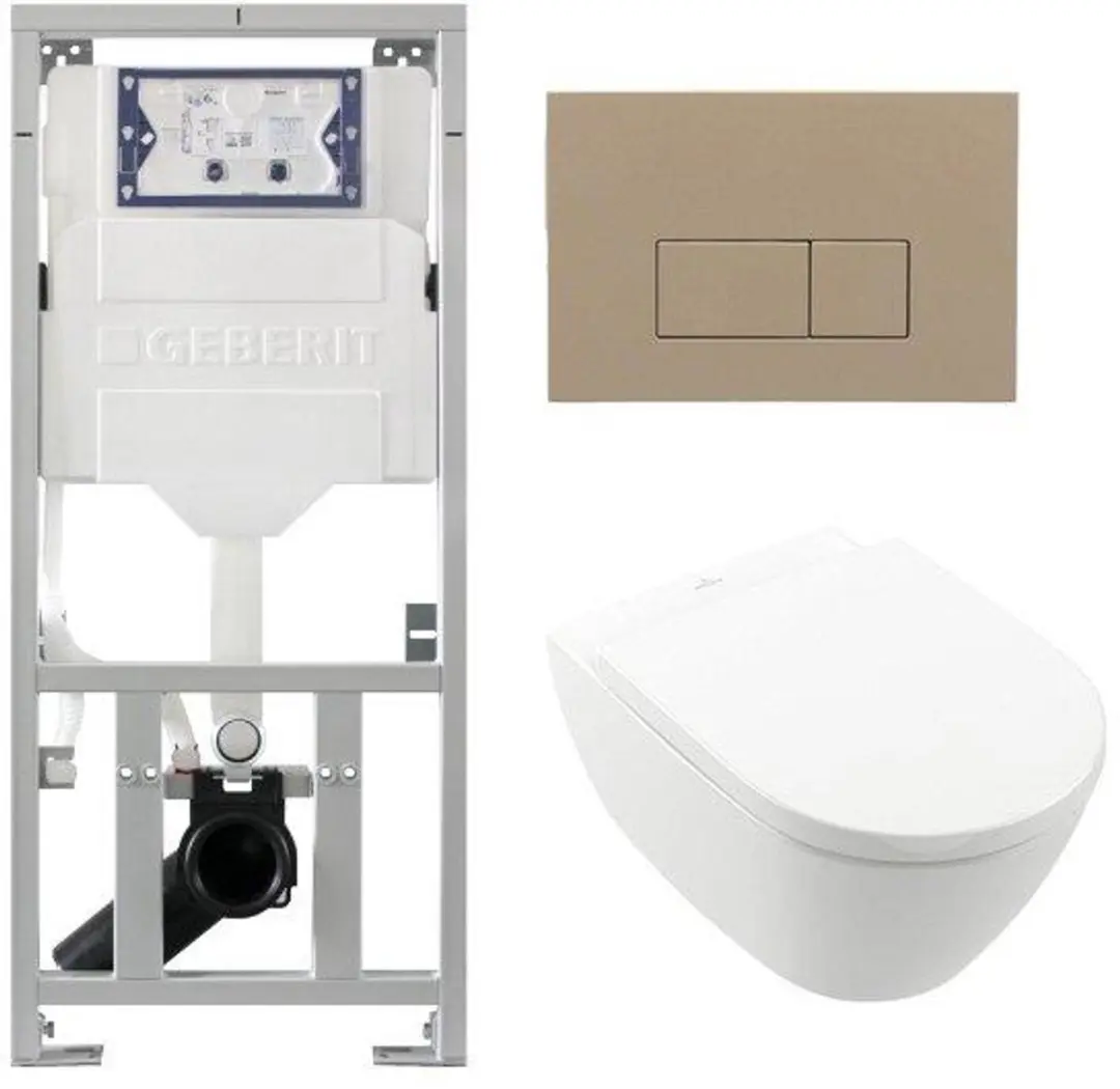 Villeroy & Boch Subway 2.0 DirectFlush Toiletset geberit reservoir bedieningspla