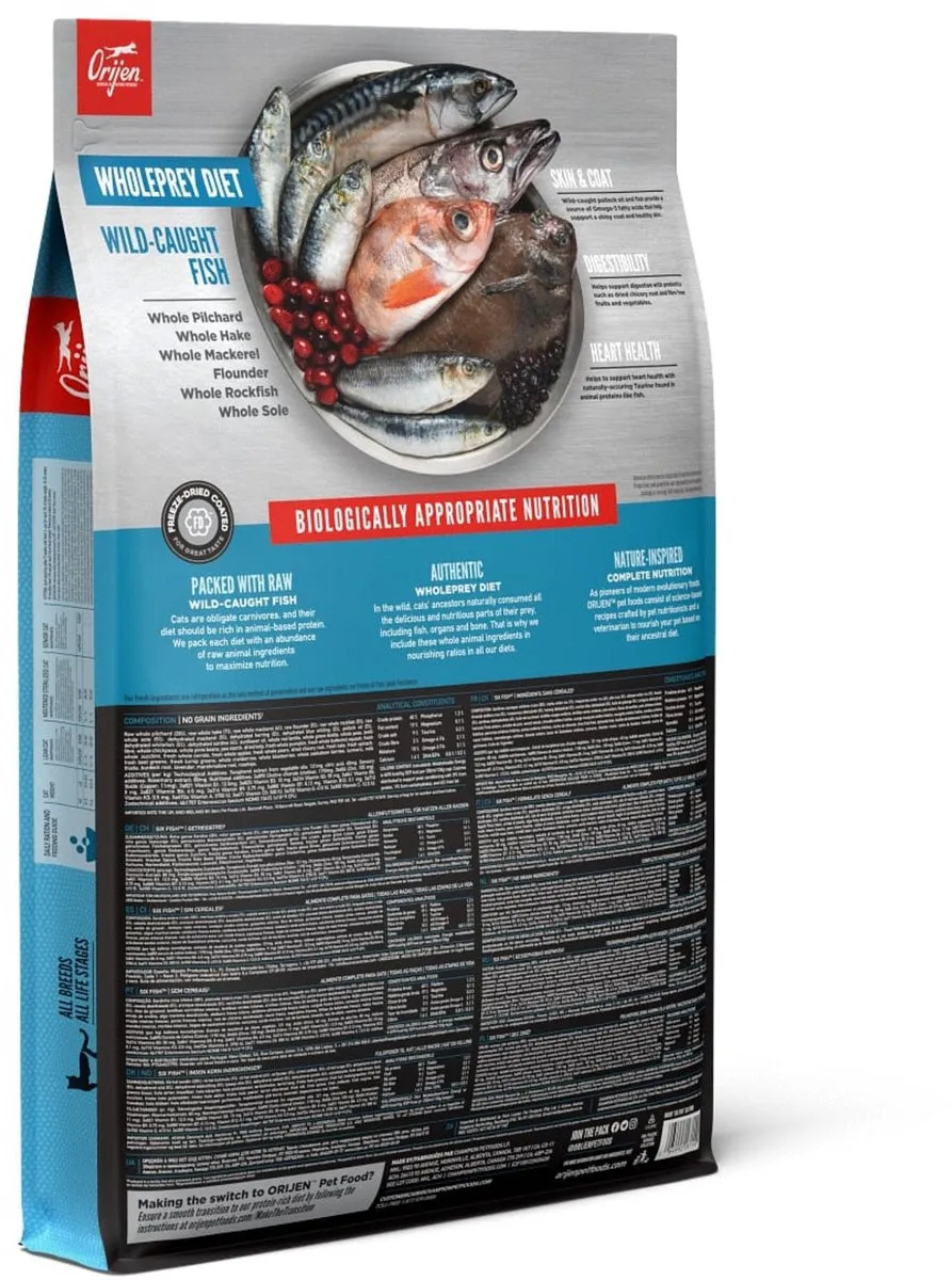 Orijen Kattenvoer - Whole Prey Six Fish - Vis - 5.4 kg