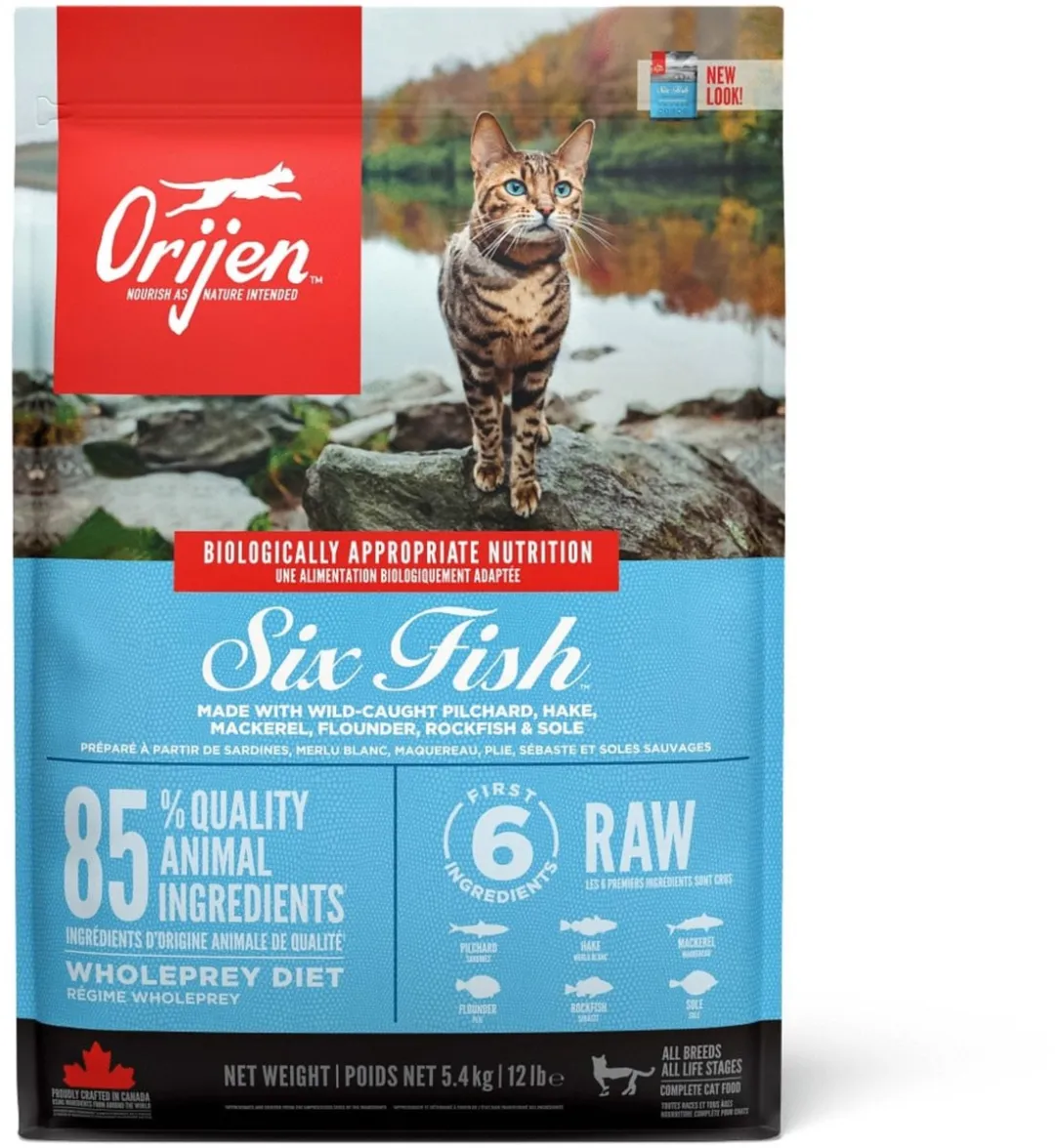 Orijen Kattenvoer - Whole Prey Six Fish - Vis - 5.4 kg