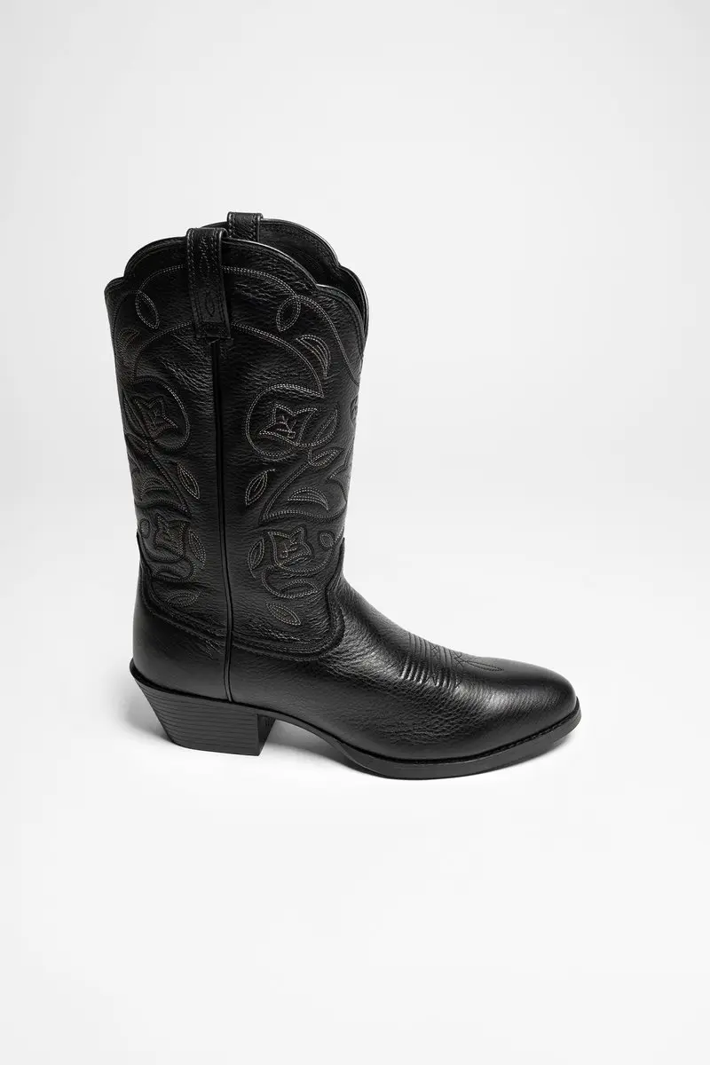 Ariat Heritage Western R Toe Westernlaars - Zwart - 39 - afbeelding 5 van 6