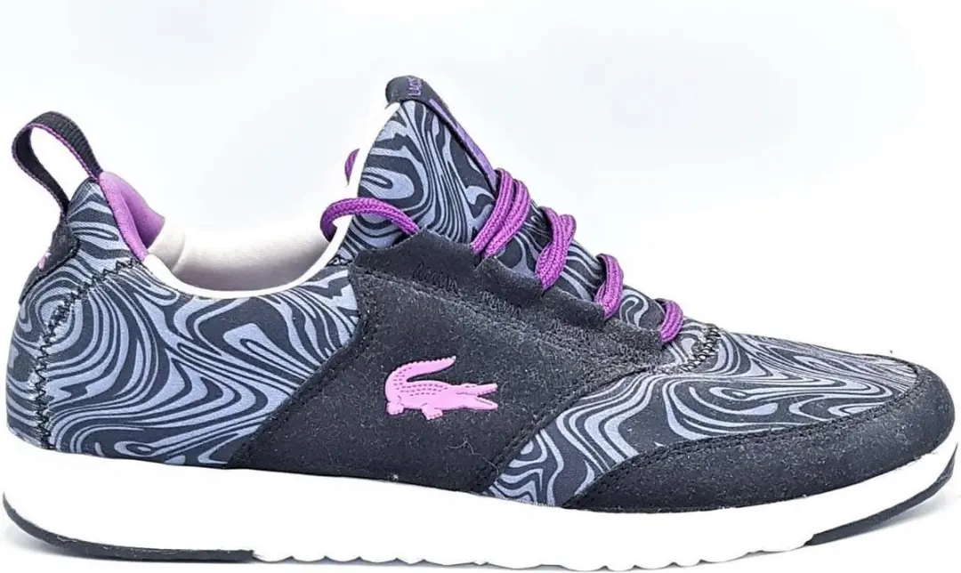 Lacoste L.IGHT TC SCW BLK/GRY/PURP TXT/SYN Maat 40