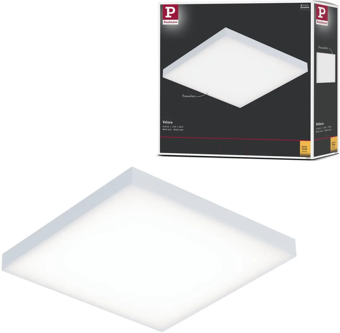 Paulmann Velora LED Hoekpaneel 13W 1200lm 3000K - Wit