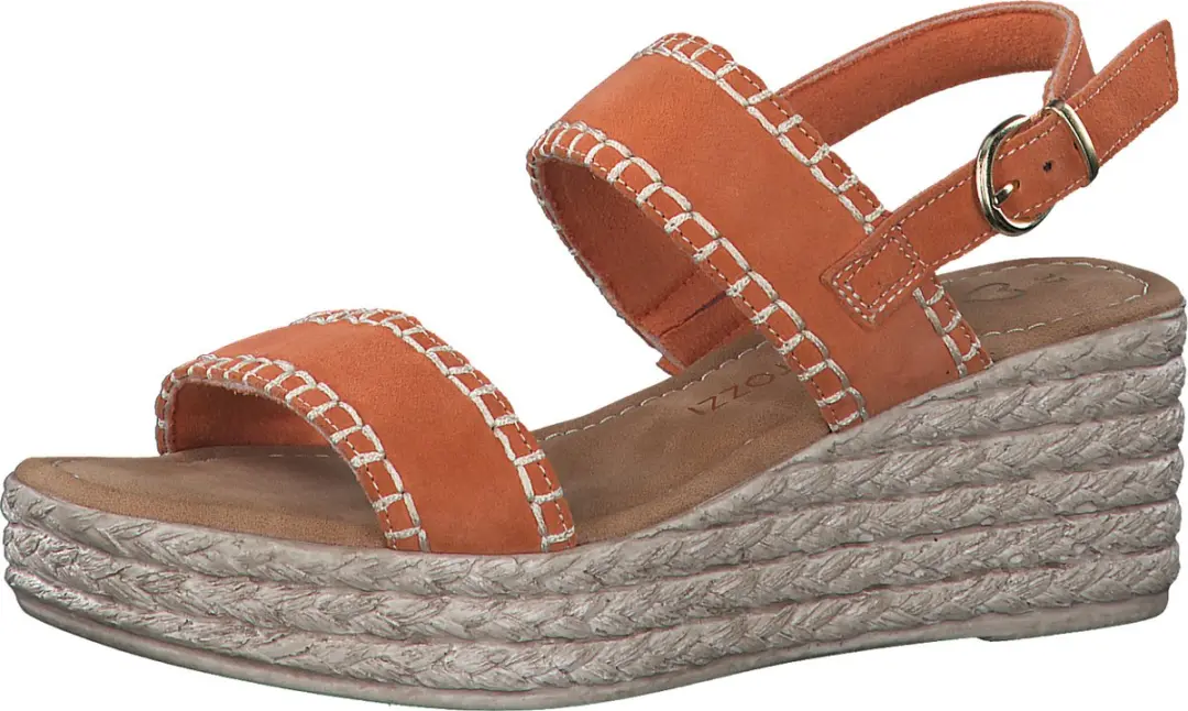 MARCO TOZZI premio Leather, Soft Lining and Feel Me Softstep Insole Dames Sandal