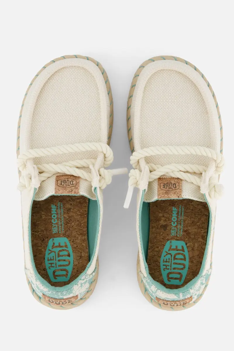Hey Dude Wendy Bootschoenen beige Textiel - Maat 39 - afbeelding 5 van 6