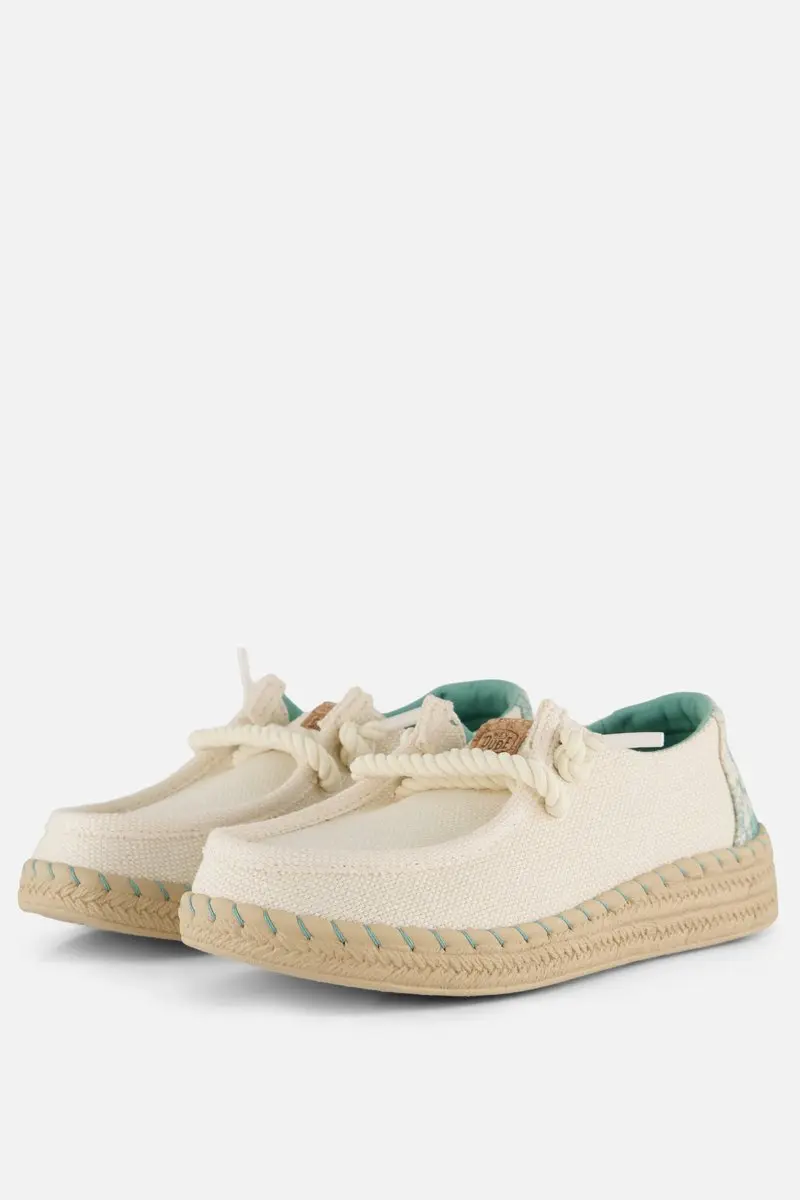 Hey Dude Wendy Bootschoenen beige Textiel