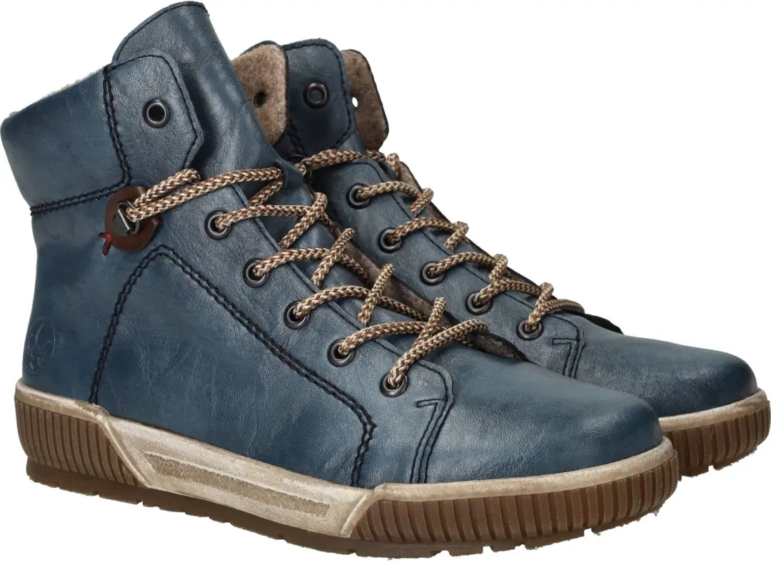 Rieker Dames Veterboots - Blauw - afbeelding 5 van 6