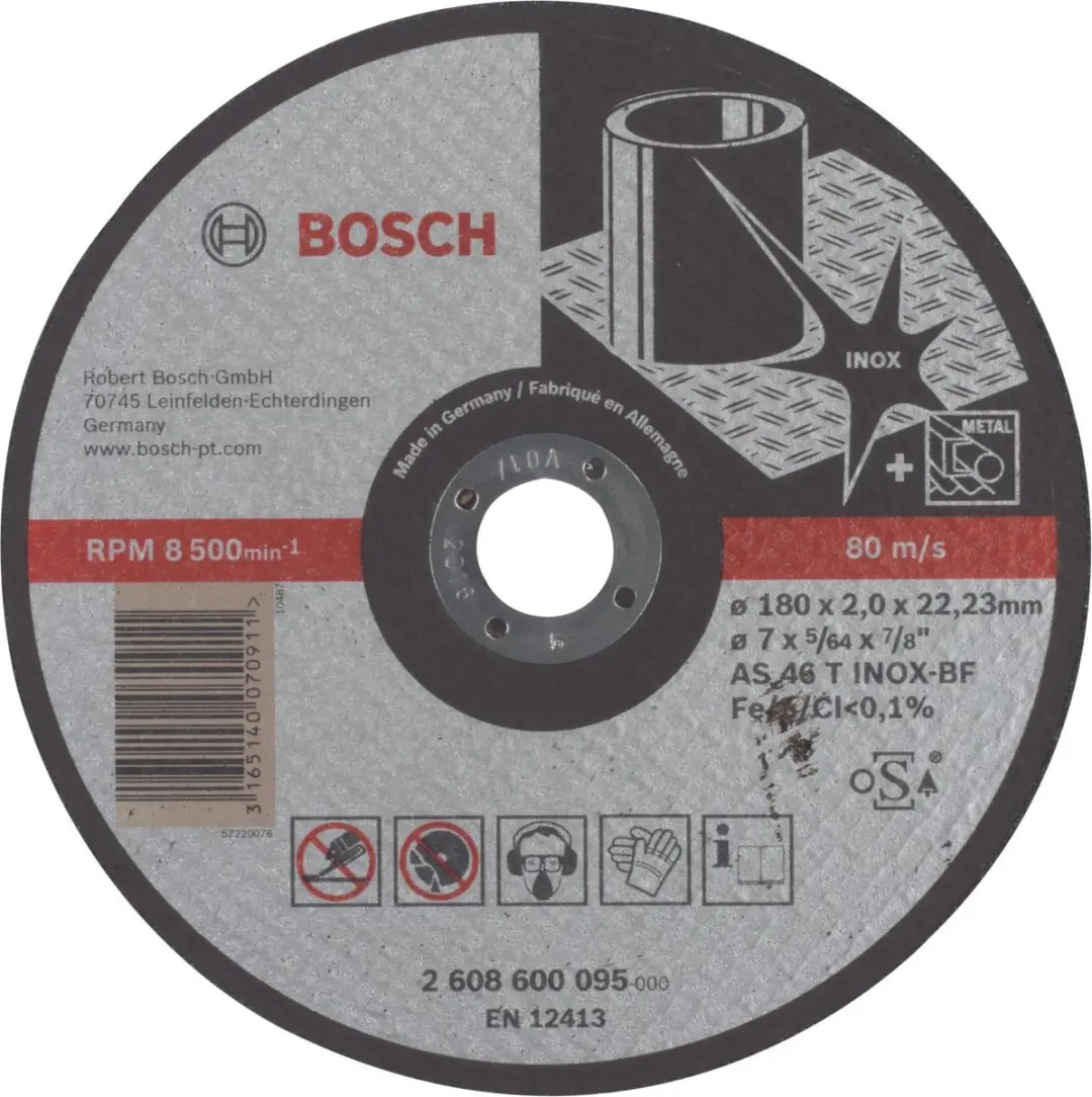 Bosch Expert for Inox 2608600095 Doorslijpschijf 180mm