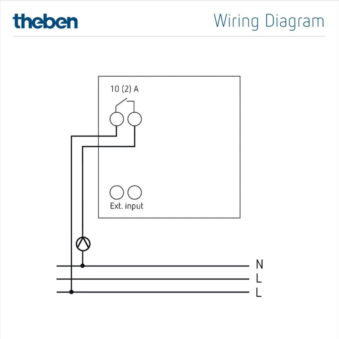 Theben RAMSES 811 top3 Digitale Thermostaat - Wit - afbeelding 6 van 6