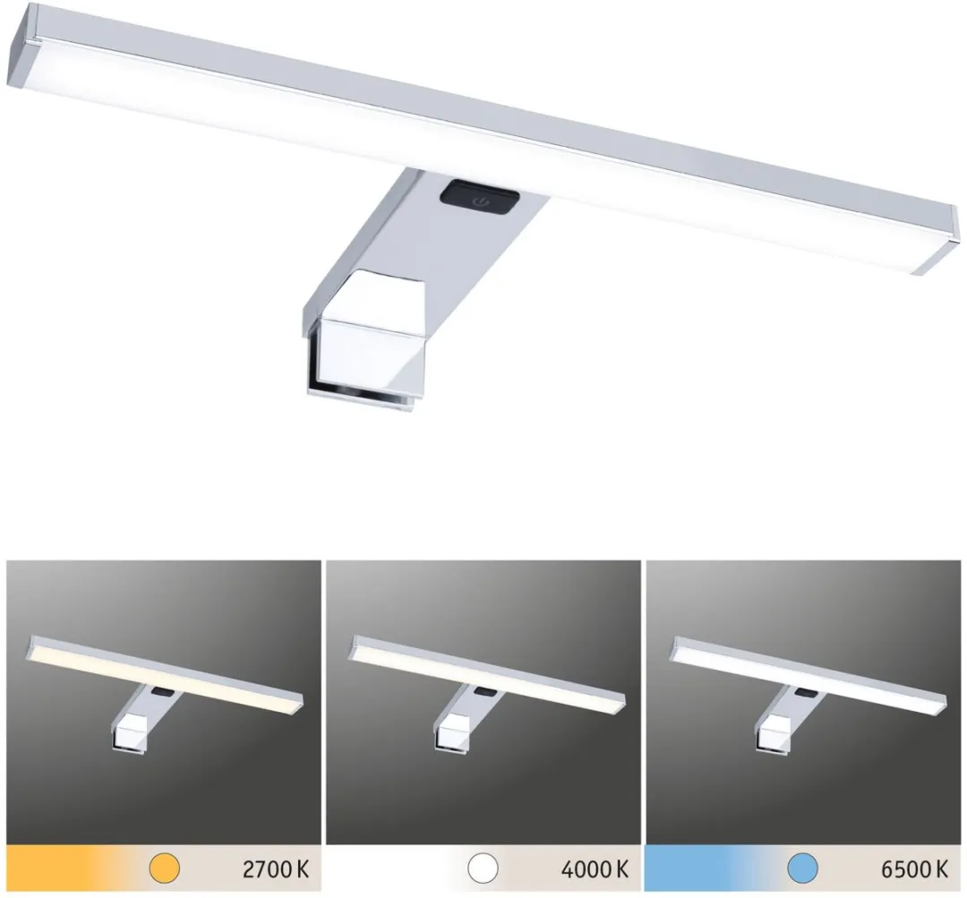 Paulmann LED Spiegellamp Selo IP44 Tunable White 400lm - Chroom