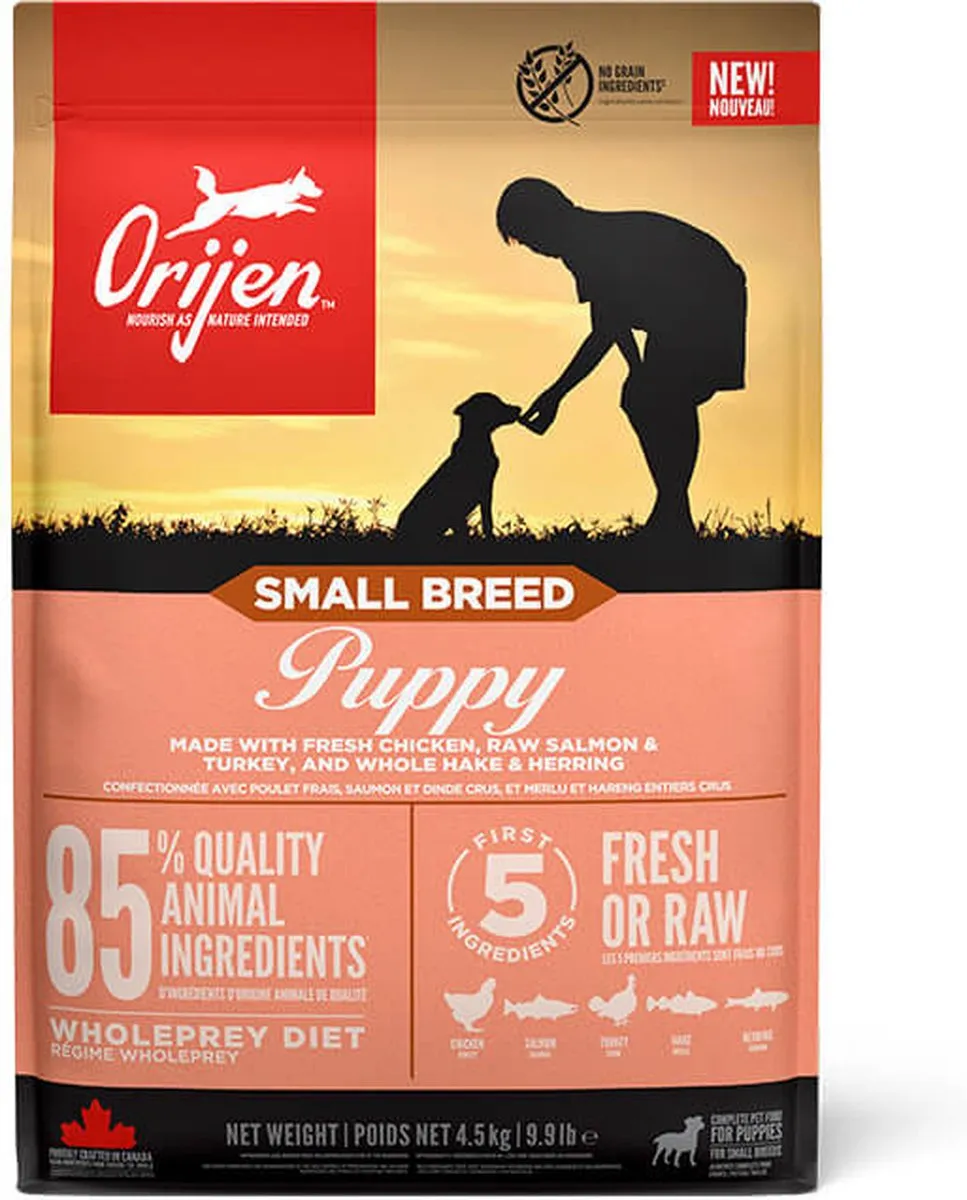 Orijen Whole Prey Puppy Small Breed Hondenvoer 4,5 kg - afbeelding 6 van 6