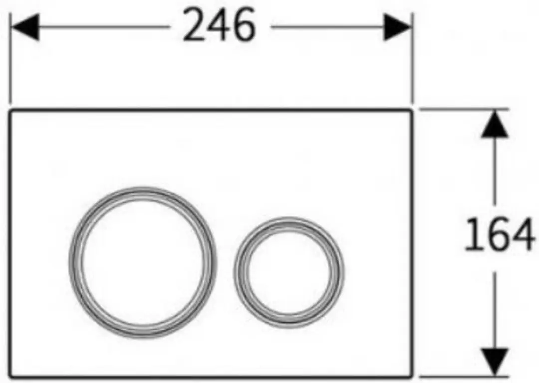 Geberit Sigma21 115.652.SI.1 Bedieningsplaat - Wit - afbeelding 2 van 6