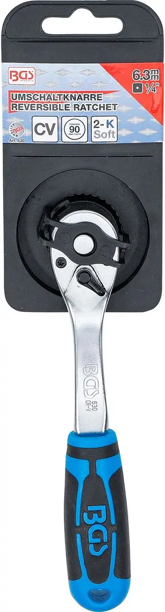 BGS technic 630 Ratelsleutel 1/4" Fijn Vertand - afbeelding 3 van 6