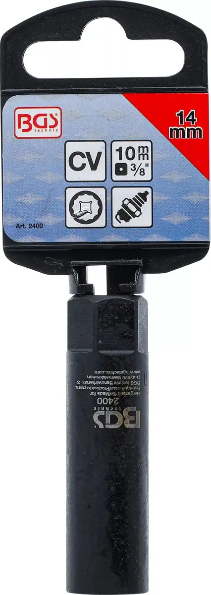 BGS technic Bougiedopsleutel 14 mm 3/8" - Zwart - afbeelding 6 van 6