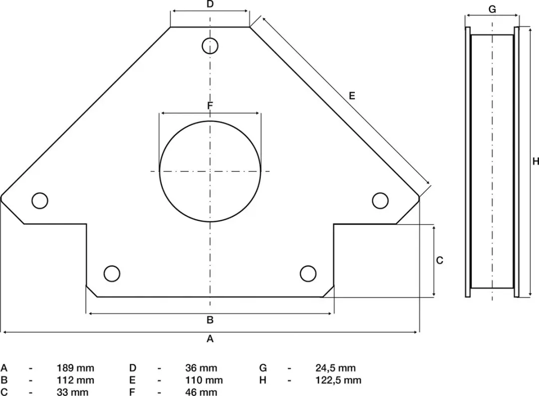 BGS 3009 Lasmagneet - 190mm - afbeelding 3 van 4