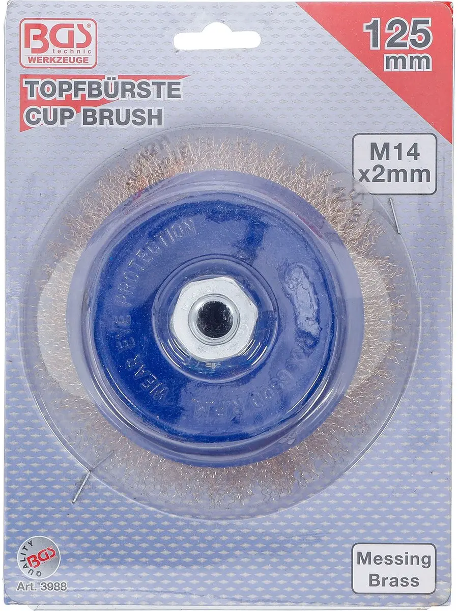 BGS technic Bekerborstel Houder M14 x 2 - Ø125 x 75mm - afbeelding 3 van 6