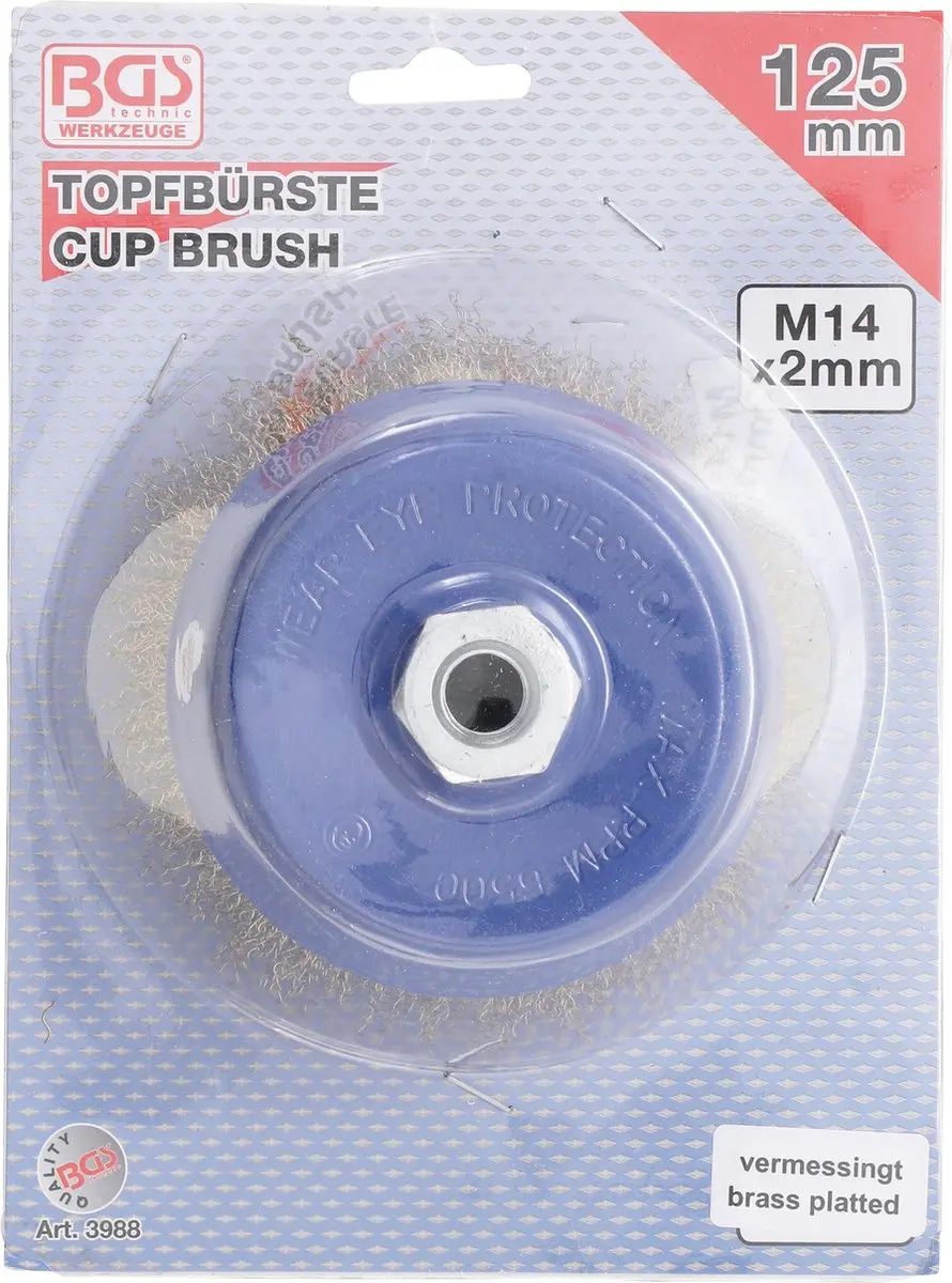 BGS technic Bekerborstel Houder M14 x 2 - Ø125 x 75mm - afbeelding 6 van 6
