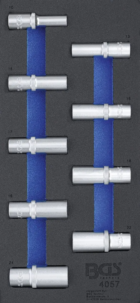 BGS technic Doppenset Zeskant Diep 12,5mm 9-delig - afbeelding 2 van 6