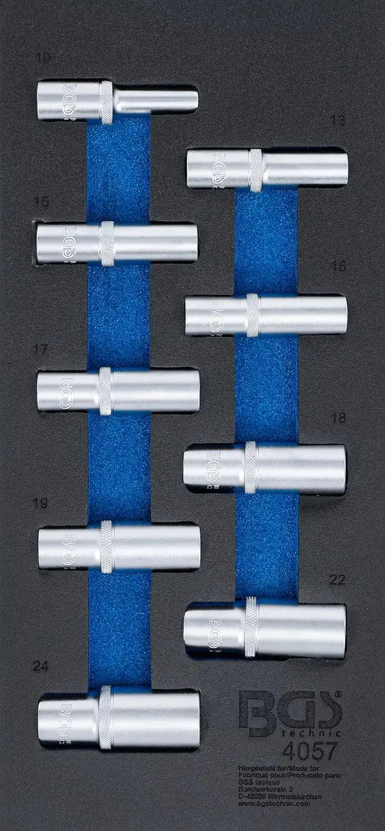 BGS technic Doppenset Zeskant Diep 12,5mm 9-delig - afbeelding 5 van 6