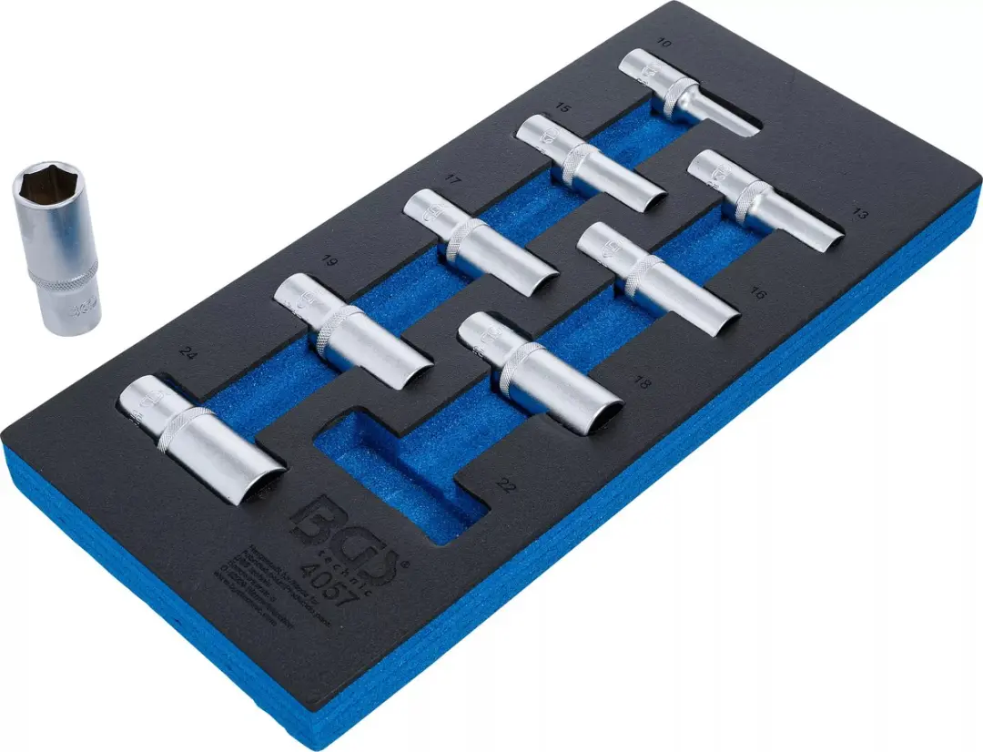 BGS technic Doppenset Zeskant Diep 12,5mm 9-delig - afbeelding 4 van 6