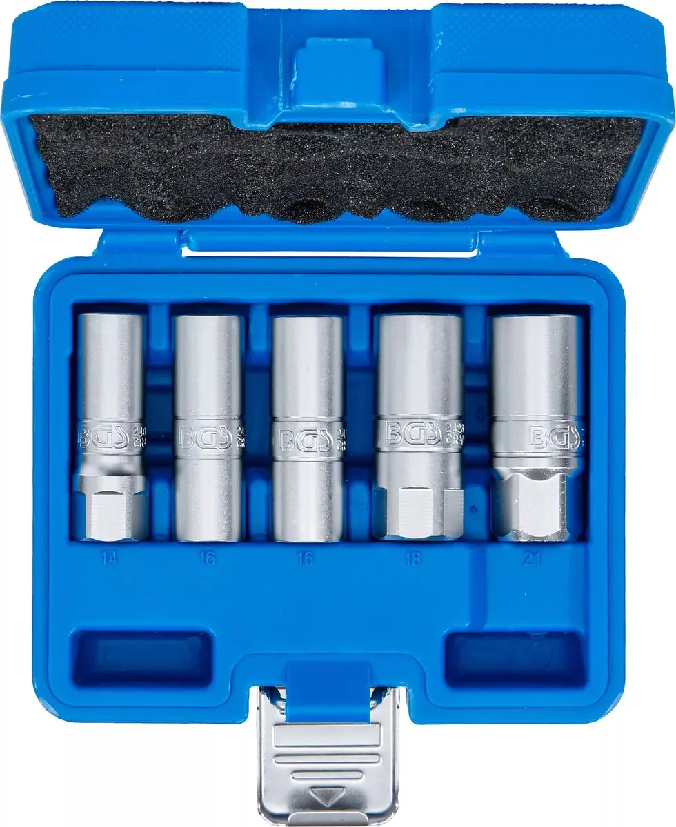BGS Bougiedopsleutelset 1/2" 14-21mm - 5-delig - afbeelding 5 van 6