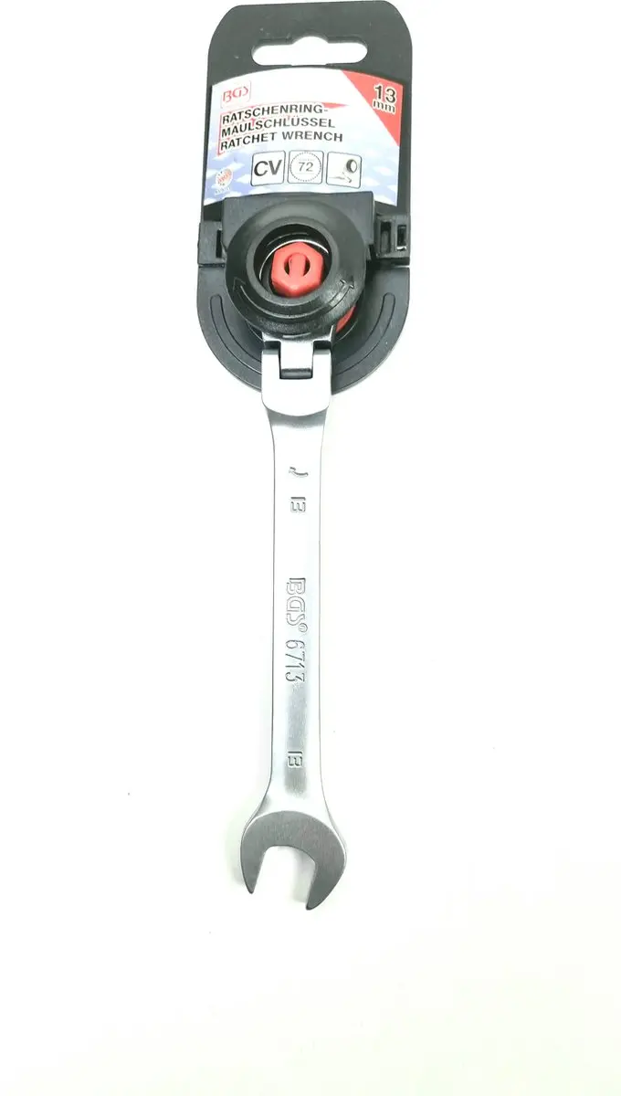 BGS technic 6713 Ratelring Steeksleutel Buigbaar 13 mm - afbeelding 3 van 5