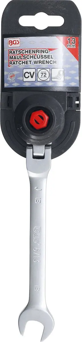 BGS technic 6713 Ratelring Steeksleutel Buigbaar 13 mm - afbeelding 2 van 5
