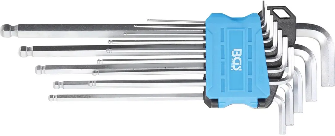 BGS technic 9801 Inbussleutelset Inch Kogelkop - 13 delig - afbeelding 2 van 3