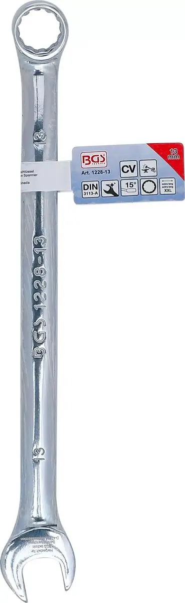 BGS Combinatiesleutel 1228-13 extra lang - 13 mm - afbeelding 6 van 6