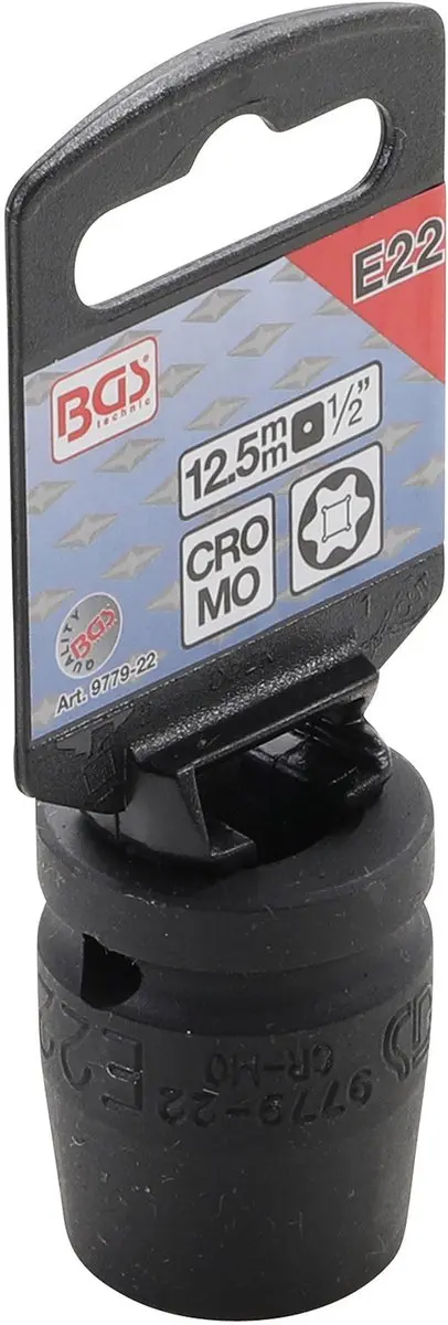 BGS technic Dopsleutel E22 - 1/2" E-profiel - afbeelding 3 van 5
