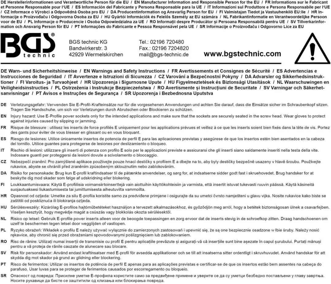 BGS technic Dopsleutel E22 - 1/2" E-profiel - afbeelding 2 van 5