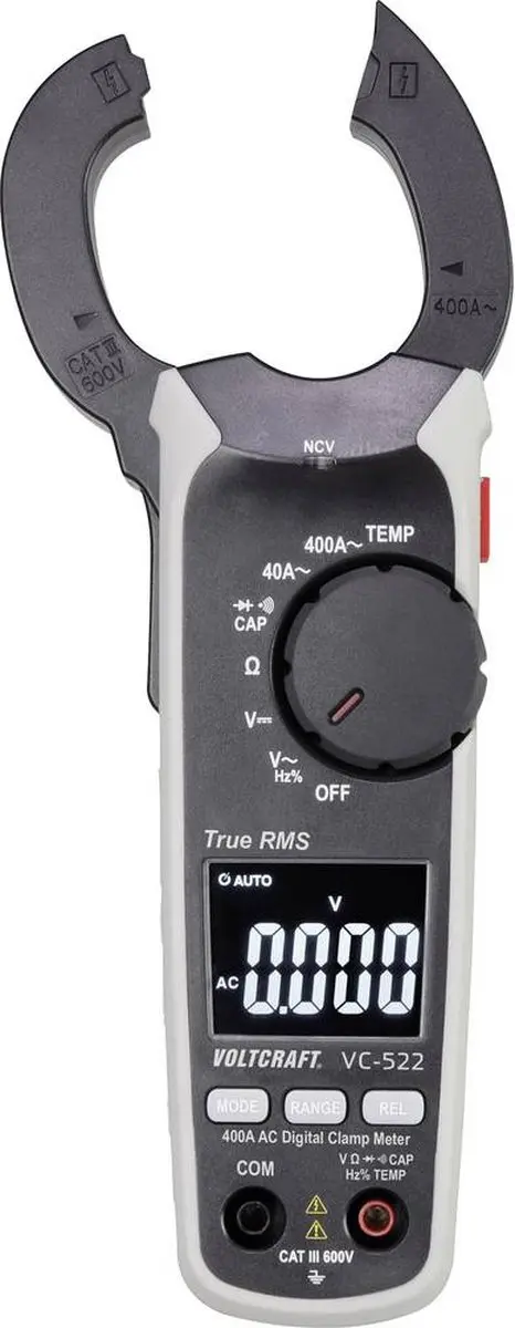Voltcraft VC-522 (ISO) Digitale Stroomtang - CAT III 600 V - afbeelding 2 van 6