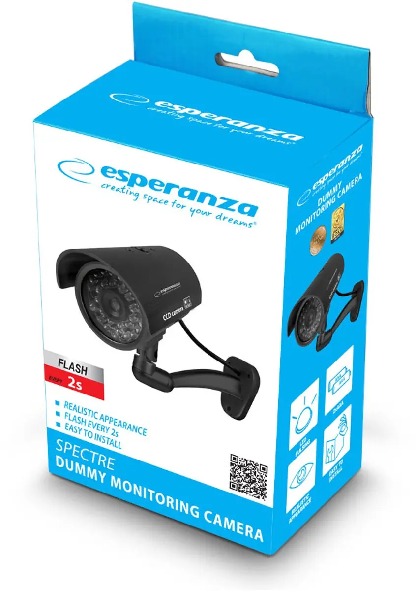 Esperanza Dummy Monitoring Camera Spectre - Zwart - afbeelding 3 van 4