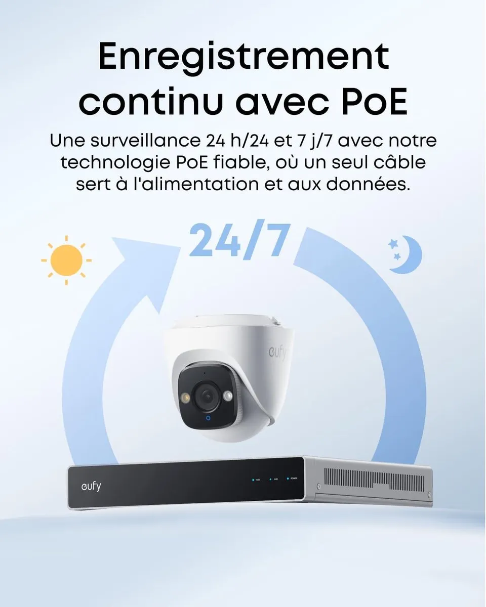 eufy E41 - Turret Security Camera - 4K UHD - 122° FOV - AI-detectie - 2 pack