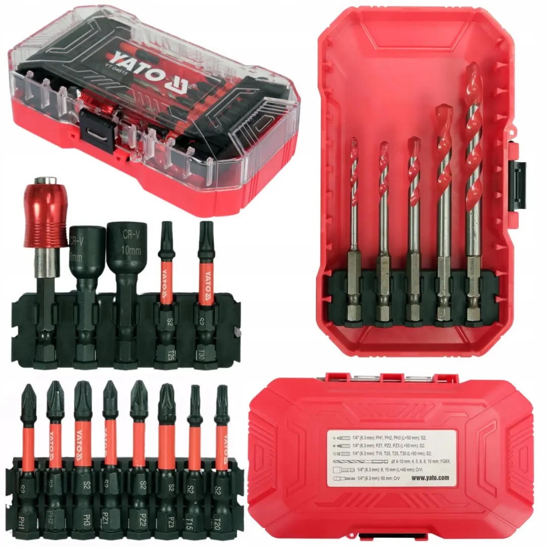 Yato Slagmoerdoppen & Boren Set YT-04615