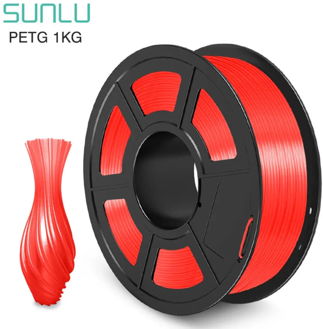 Sunlu PETG Filament 1.75mm - 1kg - Rood Transparant