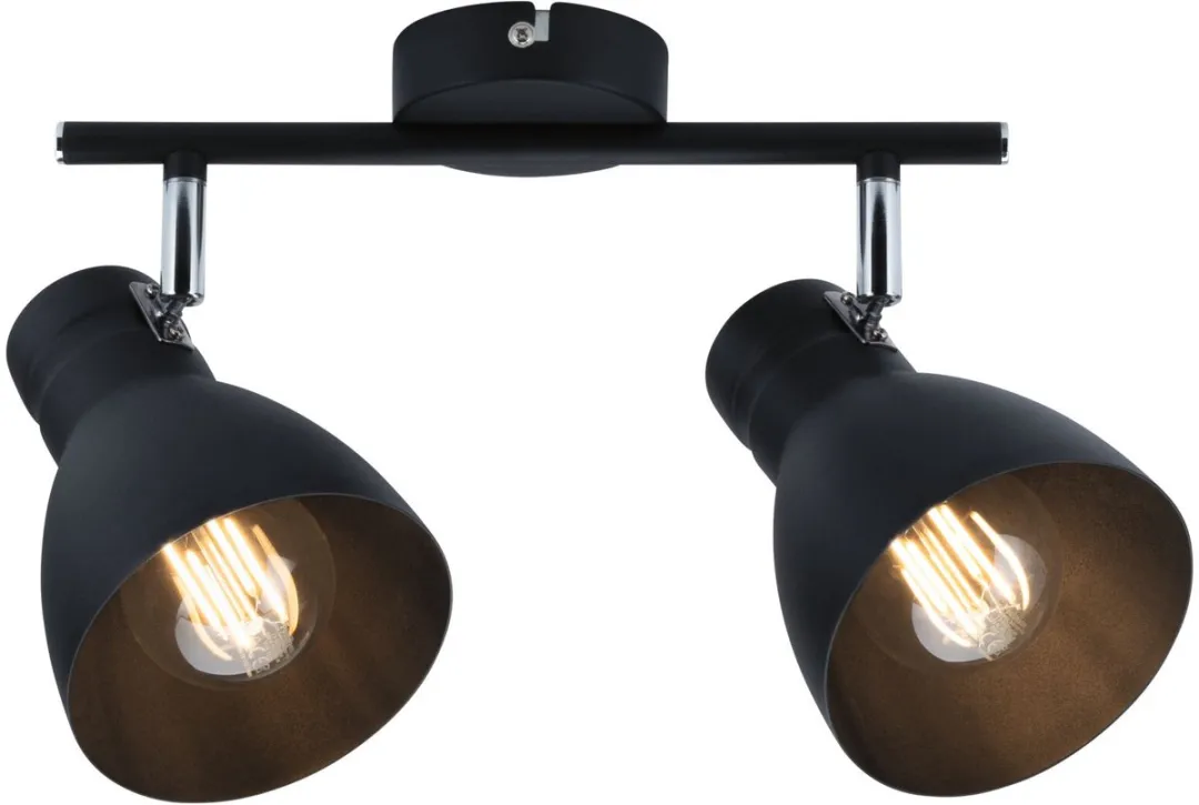 Paulmann Spotlight Davy E27 2x20W - Zwart