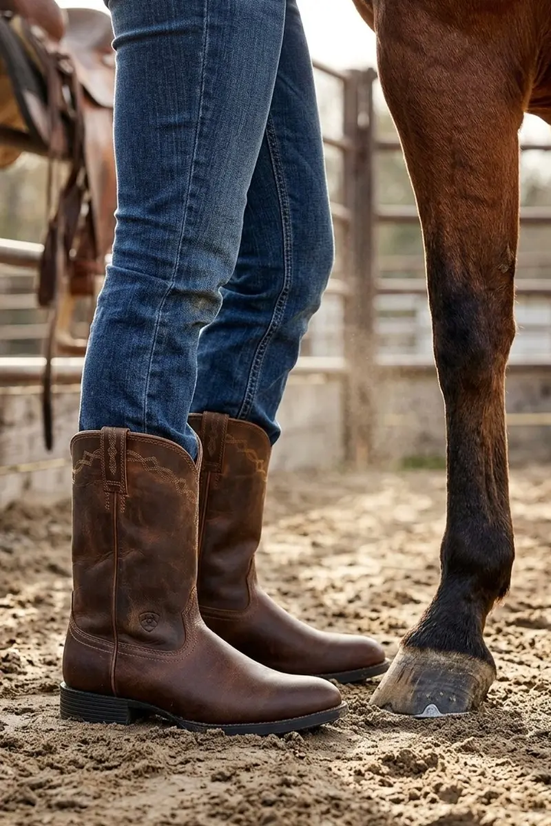 Ariat Heritage Roper Westernlaarzen - Bruin - 42.5 - afbeelding 5 van 6
