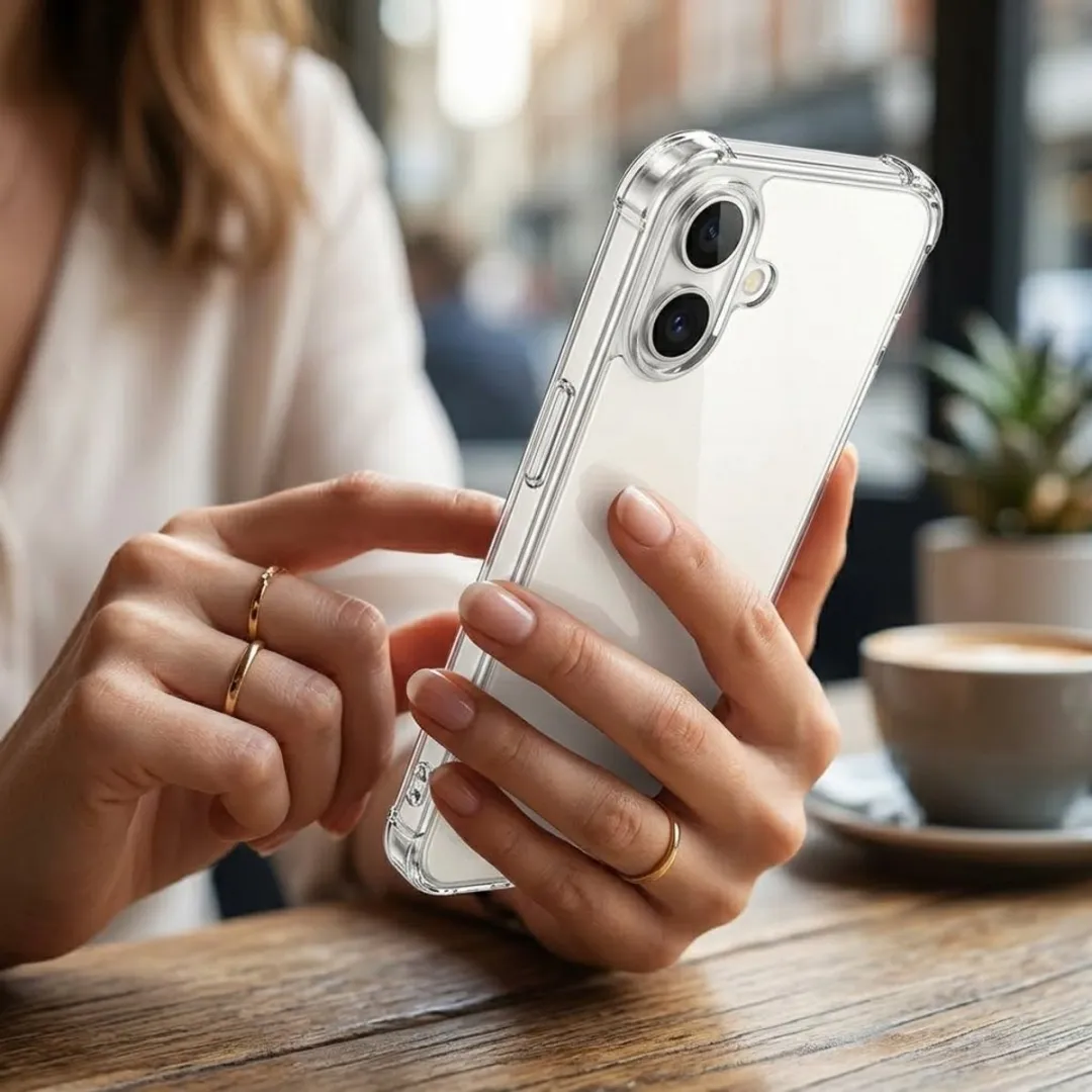 NUVEX Transparant iPhone 16 Plus Hoesje Set - 3 Stuks