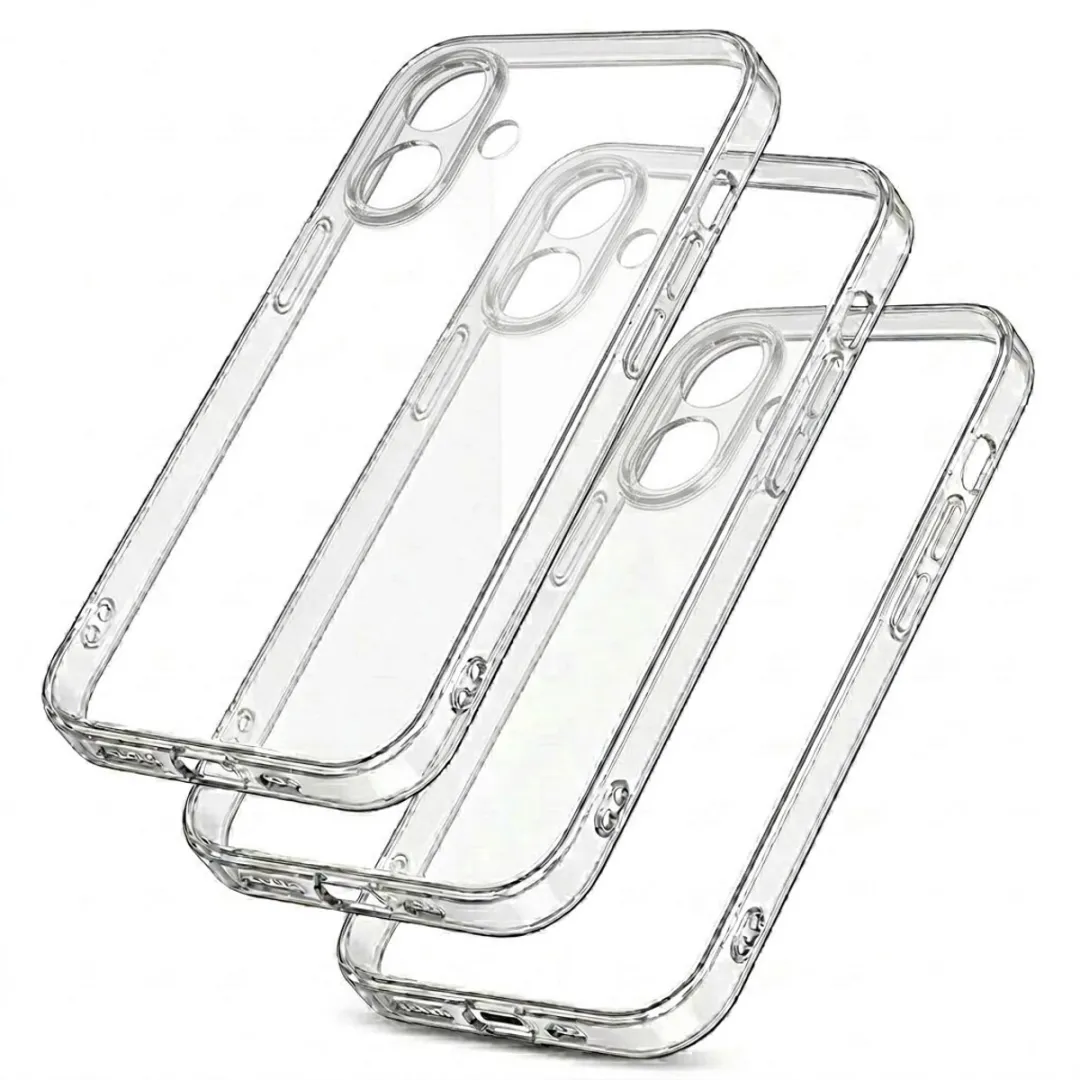NUVEX Transparant iPhone 16 Plus Hoesje Set