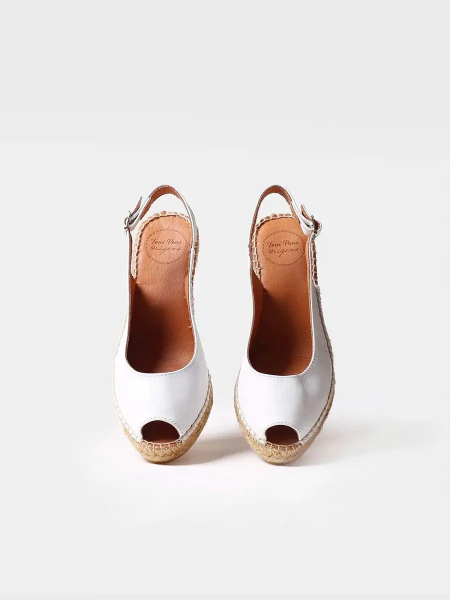 Toni Pons Croacia Dames Espadrilles Blanc