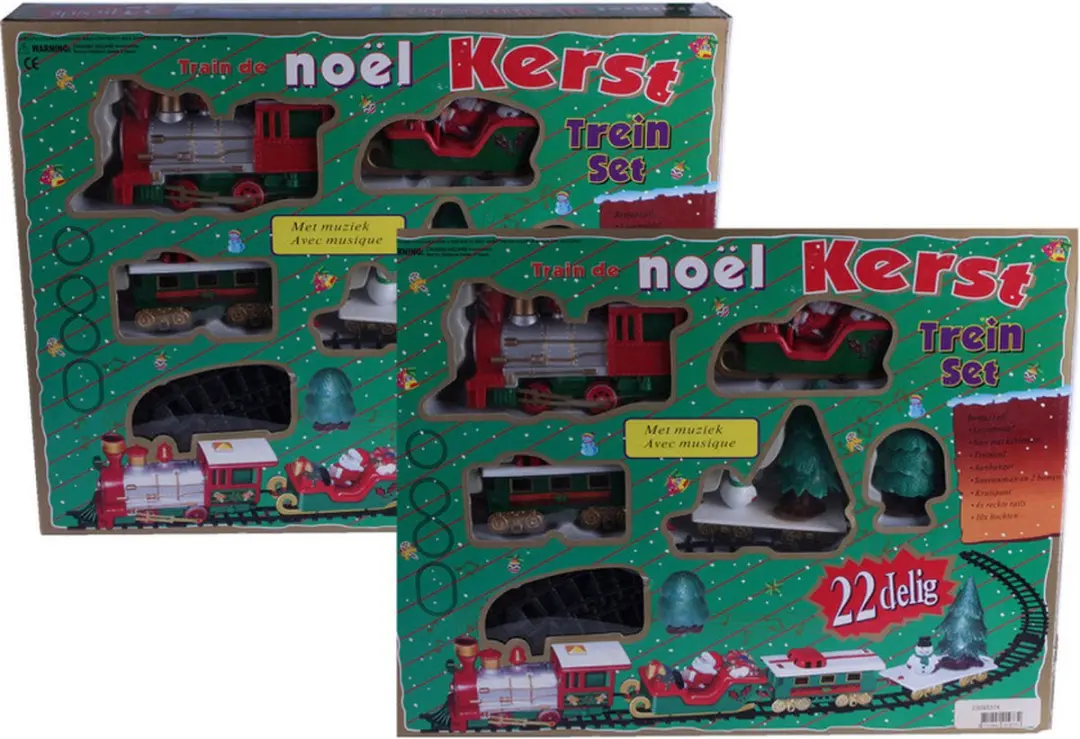 Svenska Living Kerst Treinset Rijdend 22-delig - afbeelding 2 van 3