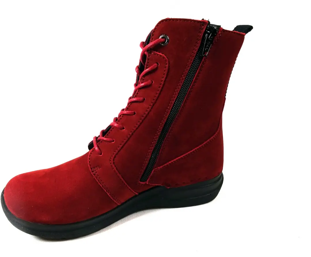 Wolky Viper Dames Veterboot - Rood - afbeelding 5 van 6