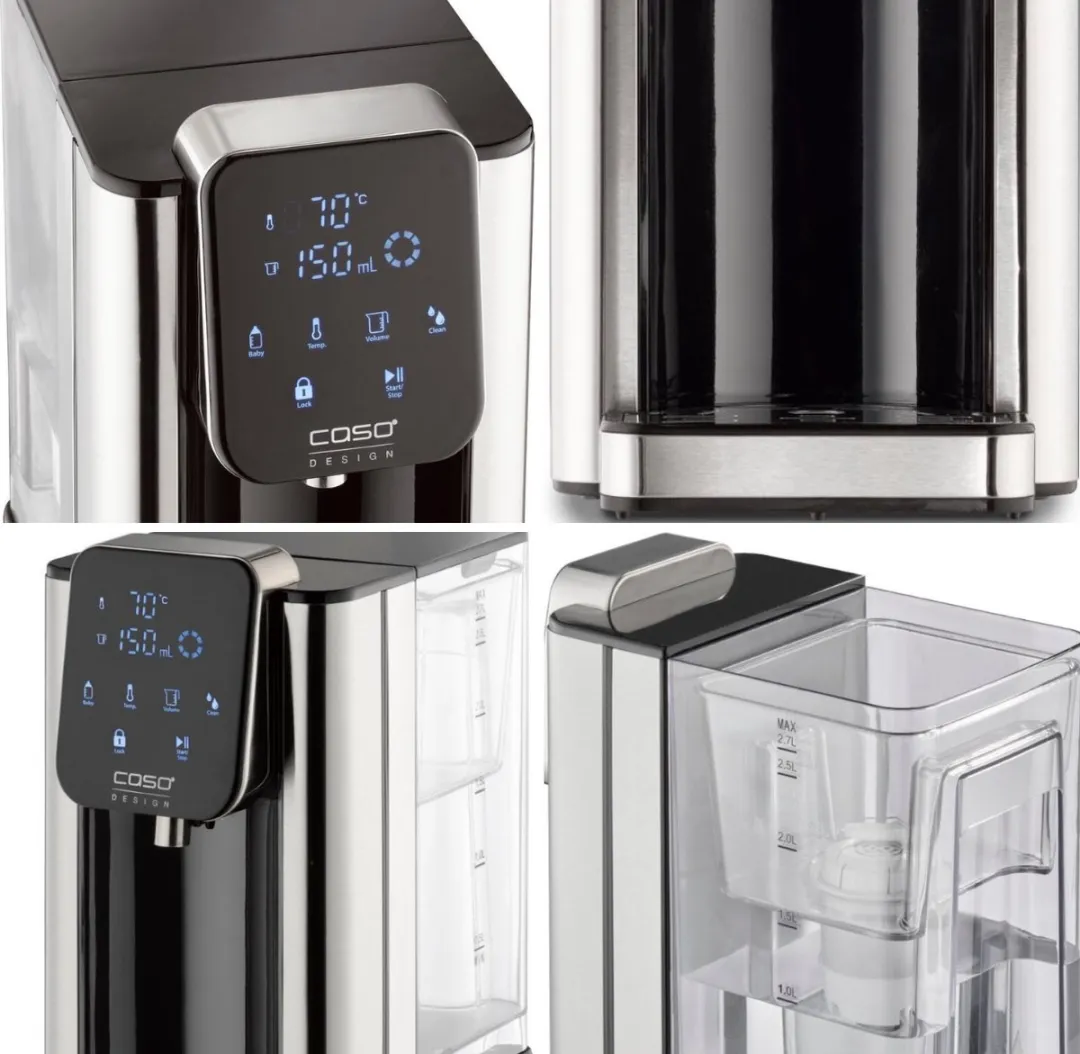 Caso HW660 Turbo Heetwaterdispenser 2600W - 2,7L - Zwart/RVS