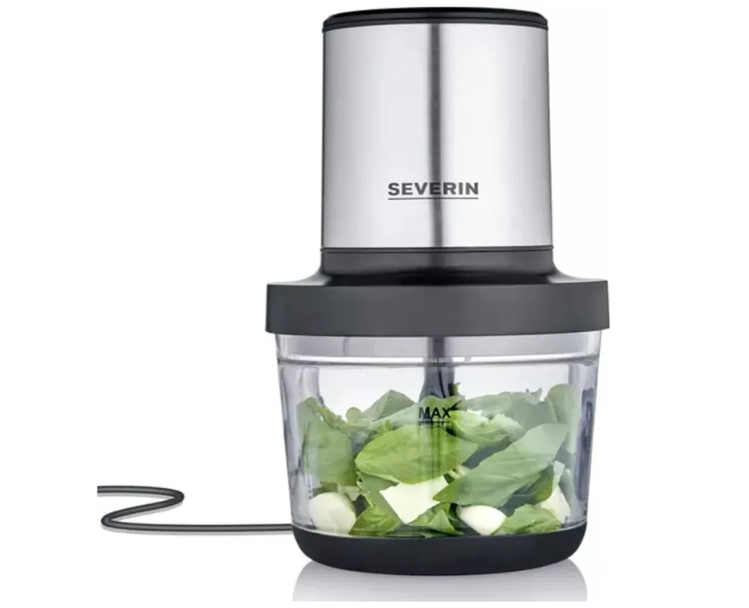 Severin KM 3867 Hakmolen 400W - Zwart/RVS/Glas