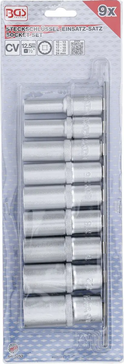 BGS technic Doppenset 1/2 inch 10-24mm