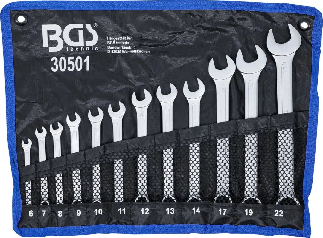 BGS technic Steekringsleutelset 6-22mm 12-delig - afbeelding 4 van 6