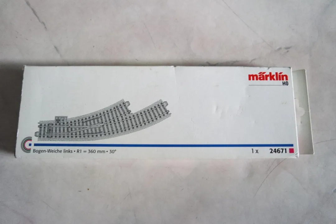 Märklin H0 C-rails Gebogen Wissel Links 24671
