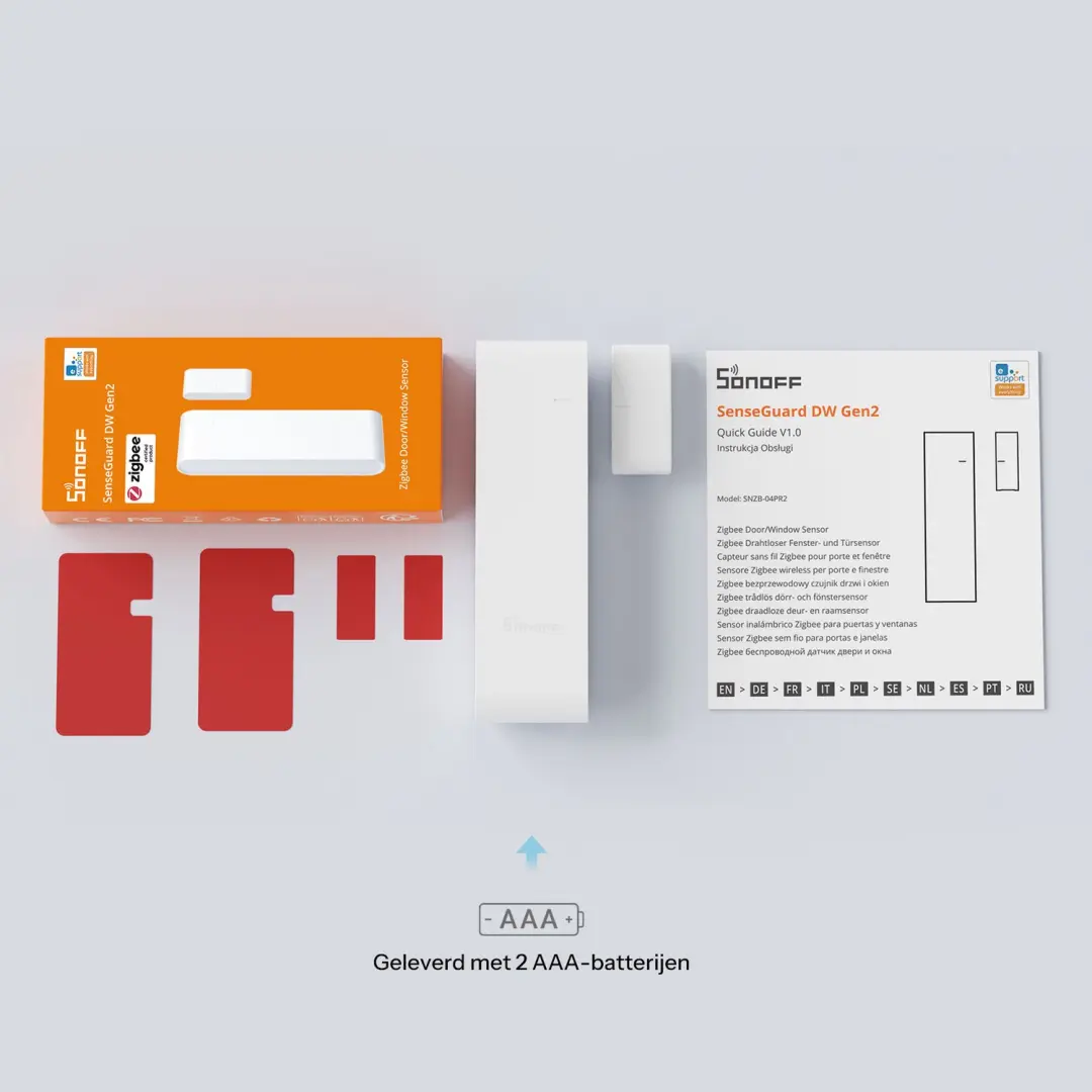 Sonoff SNZB-04PR2 Zigbee Raamsensor - 4-pack - Wit - afbeelding 4 van 6