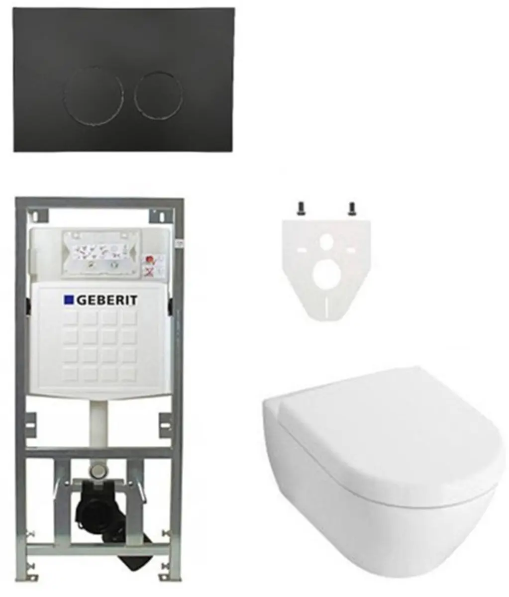 Villeroy & Boch Subway 2.0 DirectFlush Toiletset geberit reservoir bedieningspla