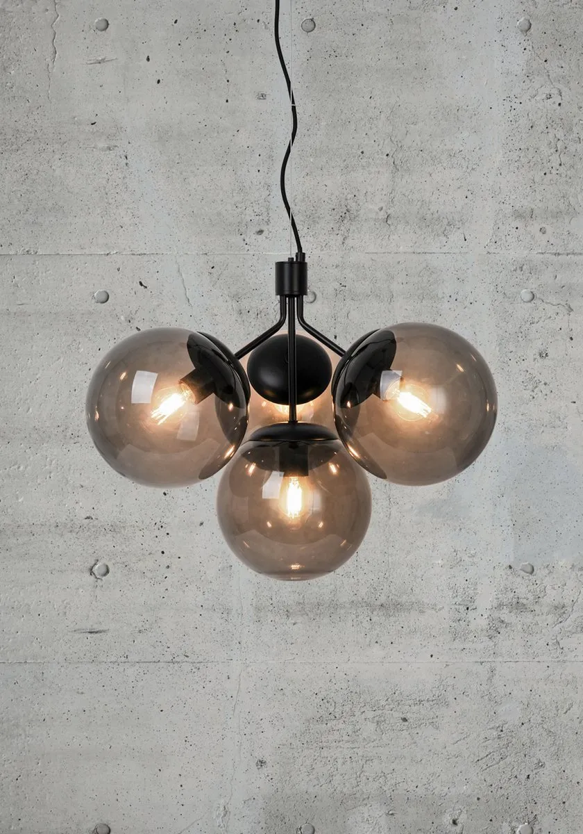 Nordlux Ivona Hanglamp 4xE27 - Zwart